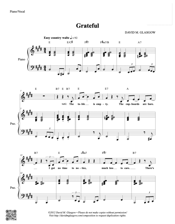 Grateful (SATB)